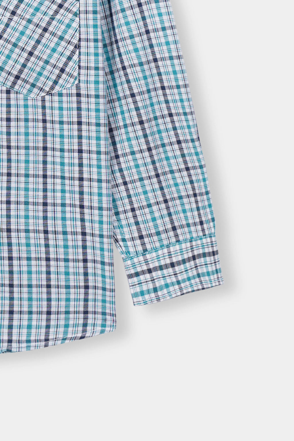 Boys' Checkered Casual Shirt – 100% Cotton, Long Sleeve, Button-Down, Stylish, Comfortable and Trendy