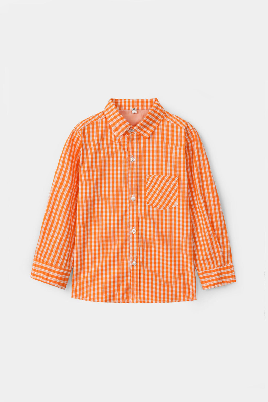 Boys' Checkered Casual Shirt – 100% Cotton, Long Sleeve, Button-Down, Stylish, Comfortable and Trendy