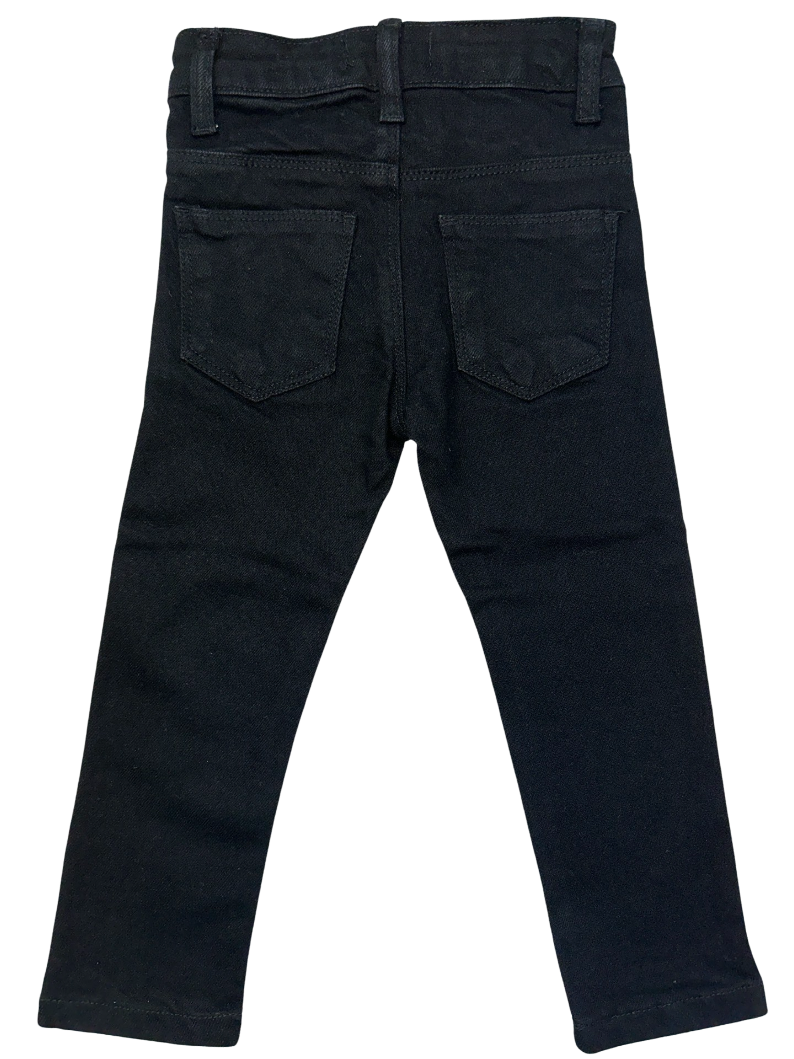 Girls' Power Stretch Denim Jeans – Dark Wash with Embroidery