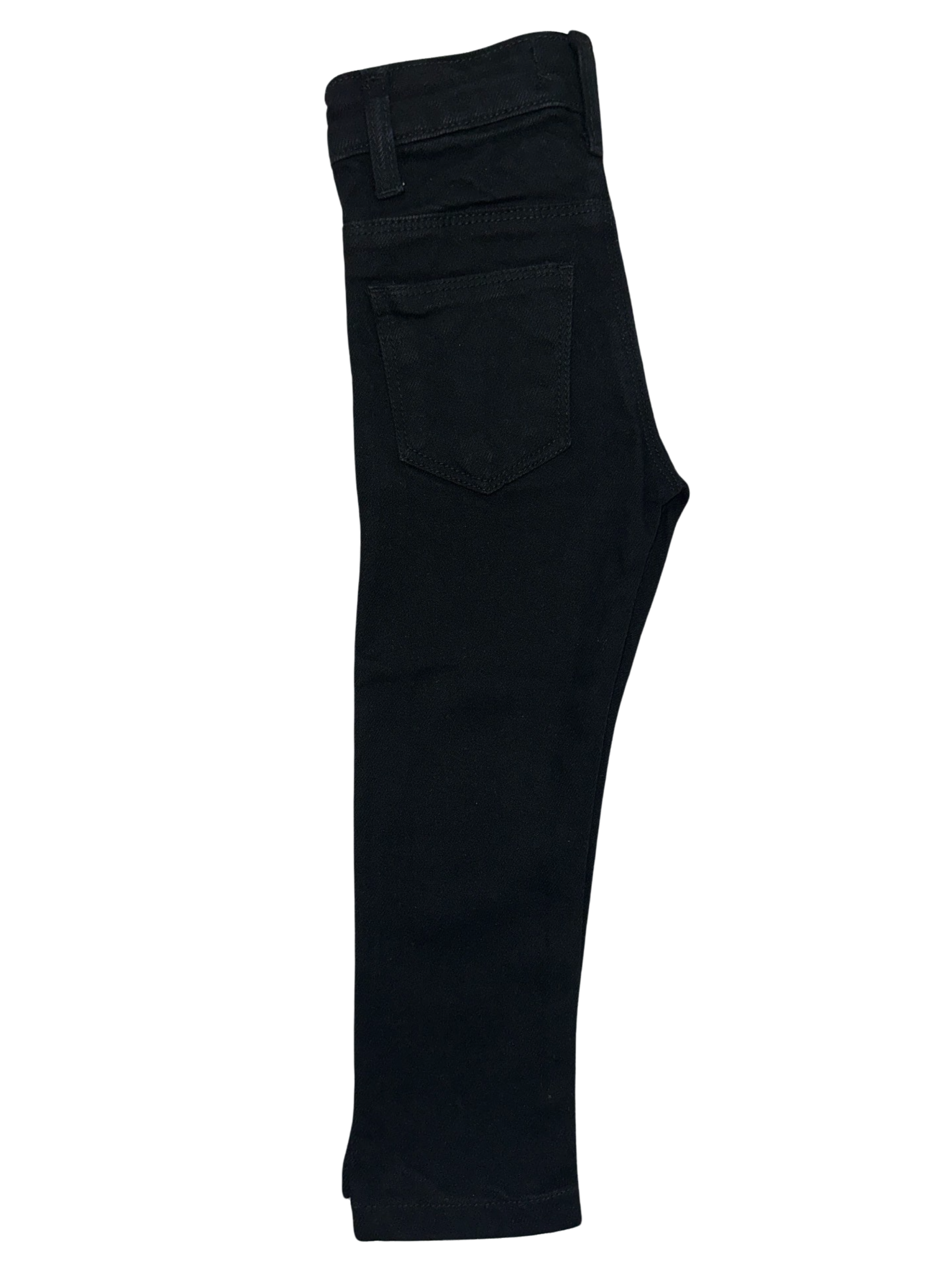 Girls' Power Stretch Denim Jeans – Dark Wash with Embroidery