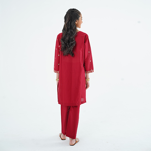 Girls' 'Nayab' Dress – Stylish Embroidered Lawn Outfit for Eid, Weddings & Special Events