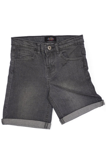 DENIM SHORT FOR BOYS DARK GREY