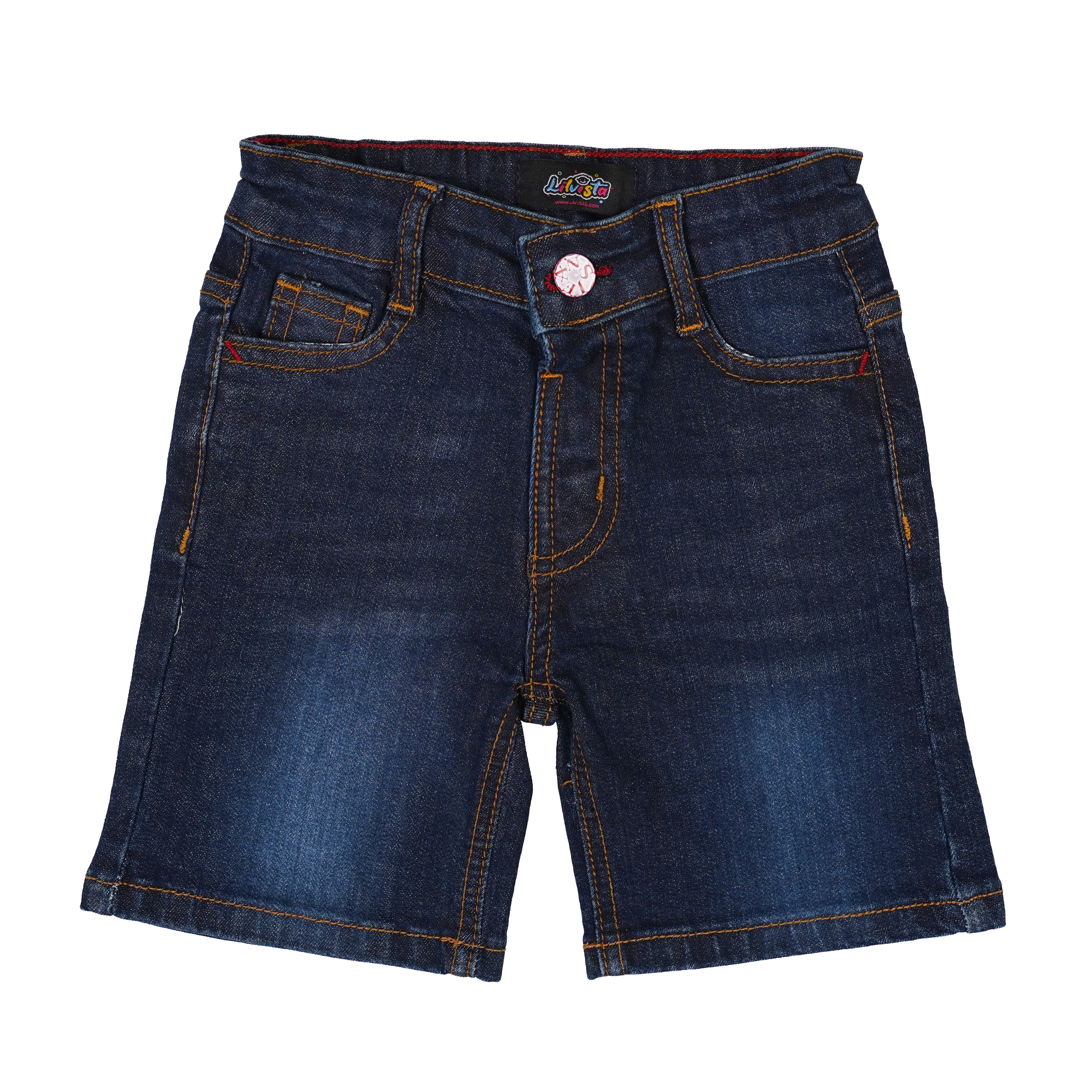 DENIM SHORT FOR BOYS DARK BLUE