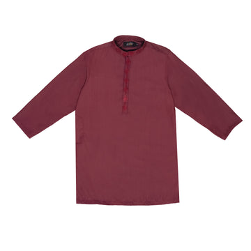 RASPBERRY EMBRIODED KURTA WITH WHITE TROUSER