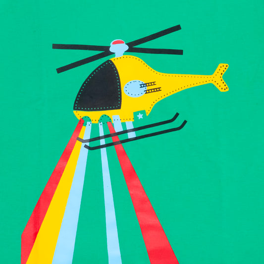 HELICOPTER PRINTED T-SHIRT